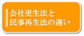 会社更生法と民事再生法の違い